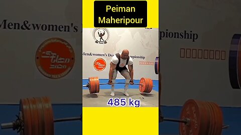 Deadlift de 485kg de Peiman Maheripour