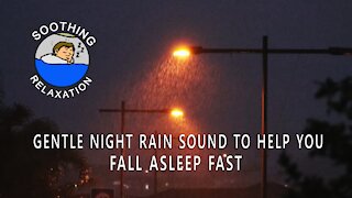 Gentle Night Rain, Rain Sounds To Sleep, Steady, Relax, Reduce Stress, Help Insomnia