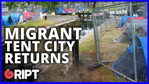 46 migrant tents back on the Grand Canal