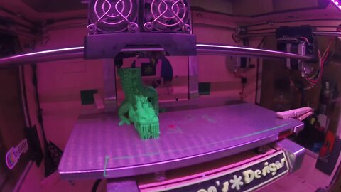 3D Printed Dragon Razor Time Lapse