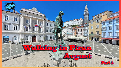 Walking tour Piran Avgust Piran beaches Part 3