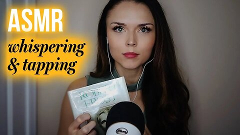 ASMR // Whispering Poetry, Tapping and Page Turning - Ear to Ear Whispering