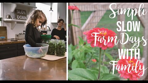 Simple Slow Farm Day With Family/ Slow Living/ Family Of 8