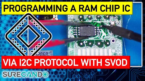 Programming a RAM Memory Chip EEPROM I2C BUS 2 Wire using SVOD programmer.