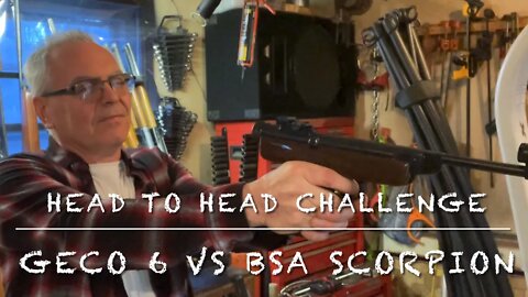 Head to head challenge BSA Scorpion vs. Geco (Diana) model 6 .177 springer pistols