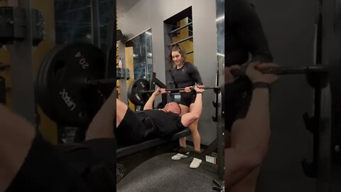 Bench is up to 375 for 2 clean reps!