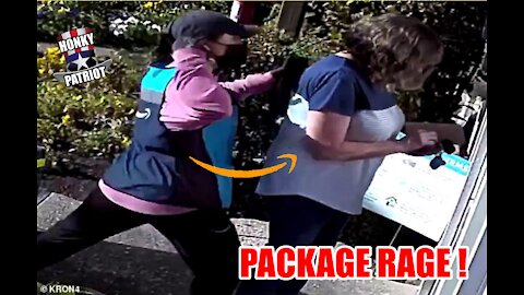 AMAZON DRIVER, 21,TELLS WOMAN, 67, TO CHECK HER 'WHITE PRIVILEGE' THEN BEATS HER !