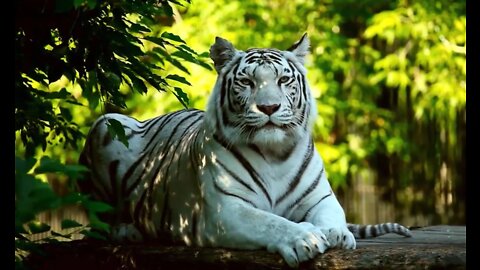 White tiger and his friends