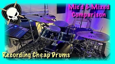 Cheap Drums Raw & Mixed Recordings Compared