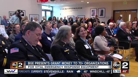 BGE presents grant money to 70+ nonprofit organizations