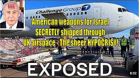 American weapons for Israel SECRETLY shipped through UK airspace! WTF?!!!