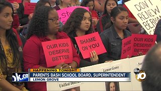 Parents criticize Lemon Grove School District at meeting