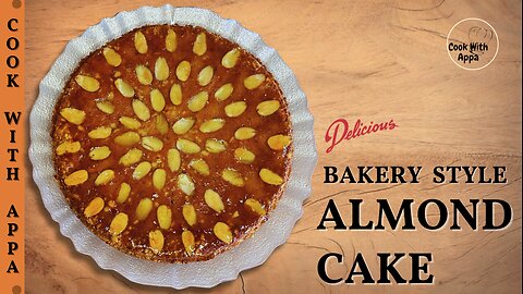 Almond Cake | Bakery Style Almond Cake | Mazarin Cake | Basbousa | Tarta de Santiago | Fiadone