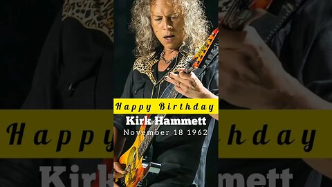 HBD Kirk Hammett - Metallica #musicchannel #musicnews #rockband #rockstory #rocknews #metallica