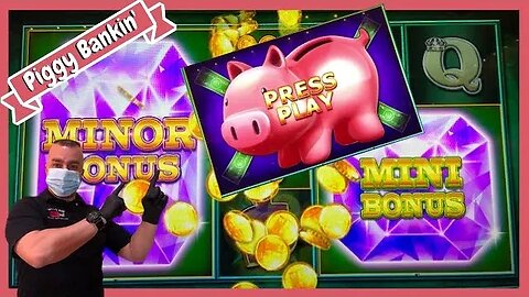 💥Jackpot Mini & Minor On Piggy Bankin' Slot Machine💥