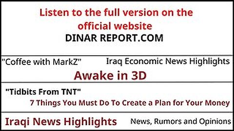 Iraqi Dinar Guru opinions 6-4-2024