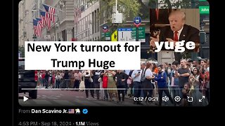 New York turnout for Trump Huge