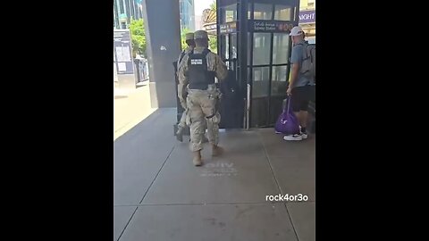 Wonder why the National Guard is walking around in NY…Hmm