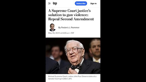 TOP 10 DEMOCRATS WANT TO CONFISCATE GUNS (#3) JUSTICE JOHN PAUL STEVENS