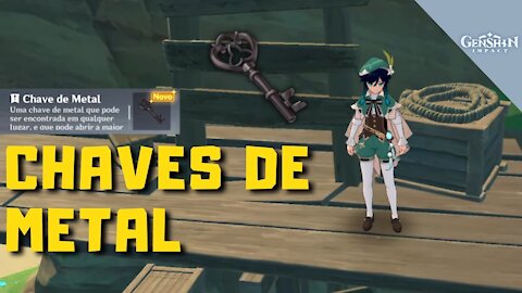 Onde encontrar todas as chaves de metal - Genshin Impact