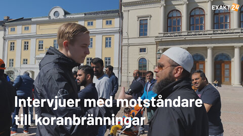 Intervjuer med motståndare till koranbränningar