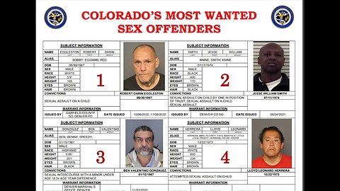 Colorado's Top 100 Wanted Sex Offenders