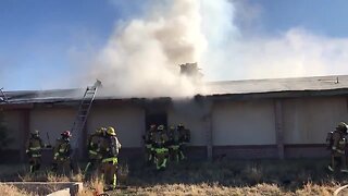 Firefighters respond to vacant school building fire near south side