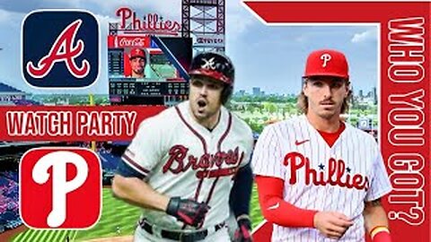 Atlanta Braves vs Philadelphia Phillies | Live Play by Play & Reaction Stream 3D Sim | MLB 24 GM 135