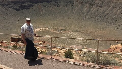 First person to ride an e.u.c. at Meteor Crater