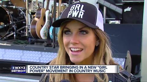 Country star bringing in new 'girl power' movement in country music