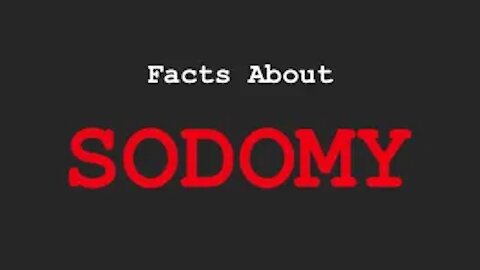 Medical Facts About Sodomy