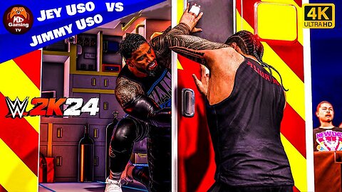 Jey Uso vs. Jimmy Uso - Ambulance Match! Gameplay WWE