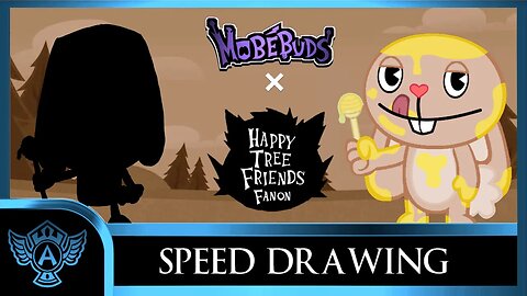 Speed Drawing: Happy Tree Friends Fanon - Rupert | Mobebuds Style