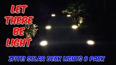 ZFITEI Solar Deck Lights 8 Pack Review