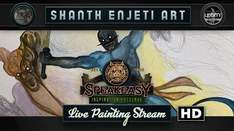 🔴 LIVE! Shanth Enjeti Art’s SPEAKEASY INSPIRATION PRESERVE! Painting Pulp Horror Comics!