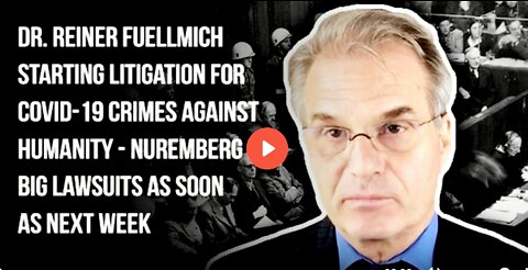 NUREMBERG 2.0 LAWSUITS FILED AS SOON AS NEXT WEEK