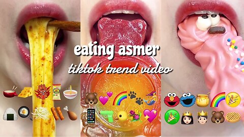 eating Asian food asmer / tiktok / tiktok viral / tiktok trend /