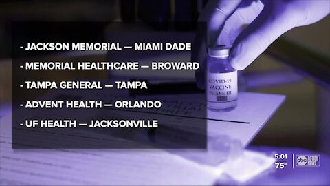 Florida to get COVID-19 vaccines