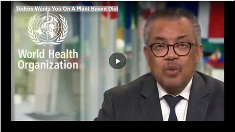 Tedros Wants You On A Plant Based Diet