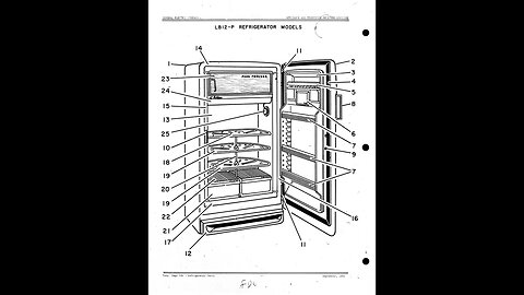 GE - General Electric appliance part schematic and break down - Card 08