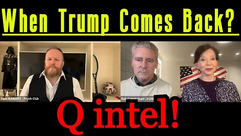 Dr. Jan Halper-Hayes: Q intel > When Trump Comes Back?