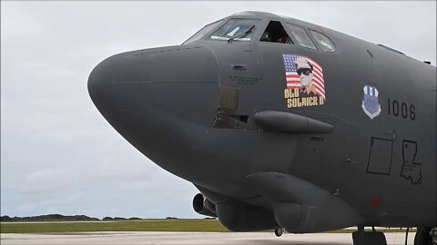 B-52H Stratofortresses Depart for a Bomber Task Force Mission