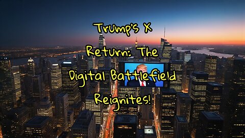 Trump's X Return: The Digital Battlefield Reignites!