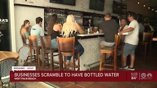 Businesses scramble to get bottled water in West Palm Beach