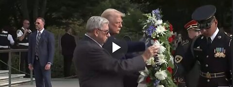 President Trump visited Arlington National Cemetery to pay tribute to the 13 service members