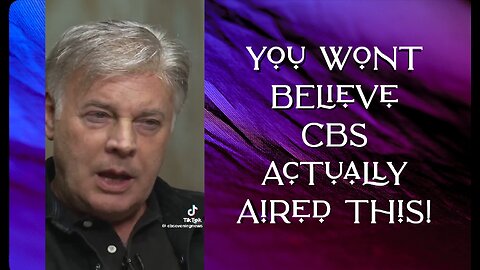 You Won’t Believe CBS Evening News actually aired this!