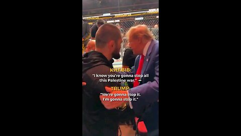 khabib & Donald trump meeting