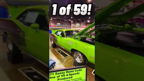 1 or 59! Rare 1971 Hemi Cuda! #shorts