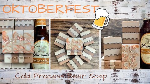 Making Layered OKTOBERFEST 🍺 Beer Soap 🍻 + How to Prep Beer for Soap Making | Ellen Ruth Soap