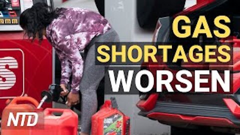 Gas Shortage Worsens; Inflation Jumps to 4.2%, a 13-Yr High; Dow Plunges 680 Points | NTD Business